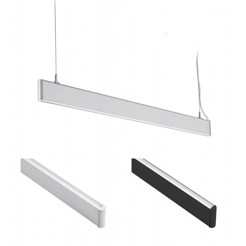 foto del prodotto apparecchio lineare led a sospensione superficie 40w slim bianco neutro