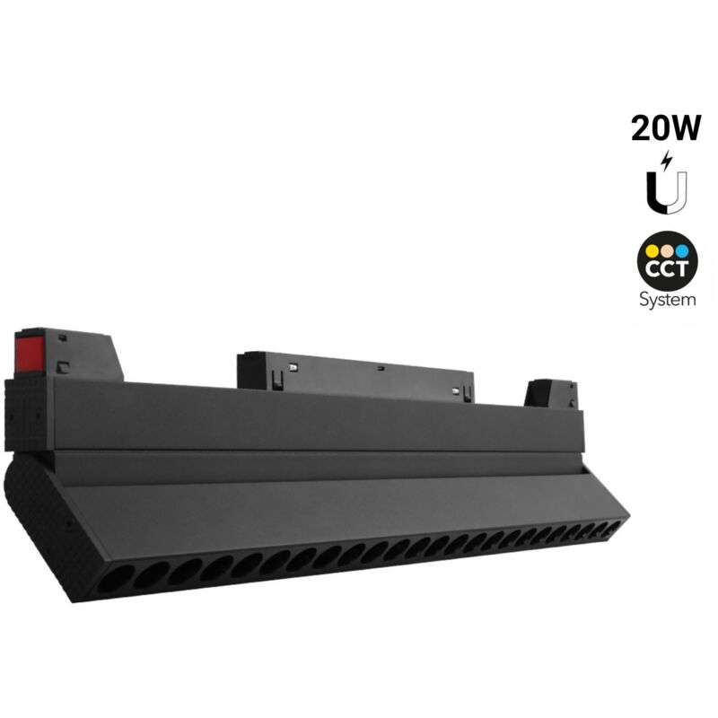 foto del prodotto apparecchio lineare orientabile a binario magnetico cct 20w 