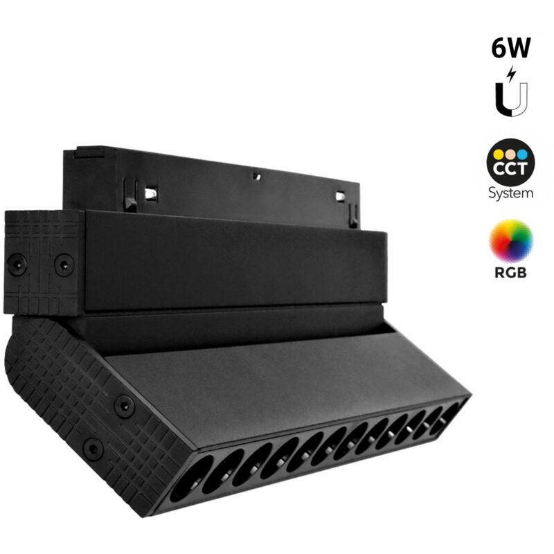 foto del prodotto apparecchio lineare orientabile a binario magnetico rgb + cct -