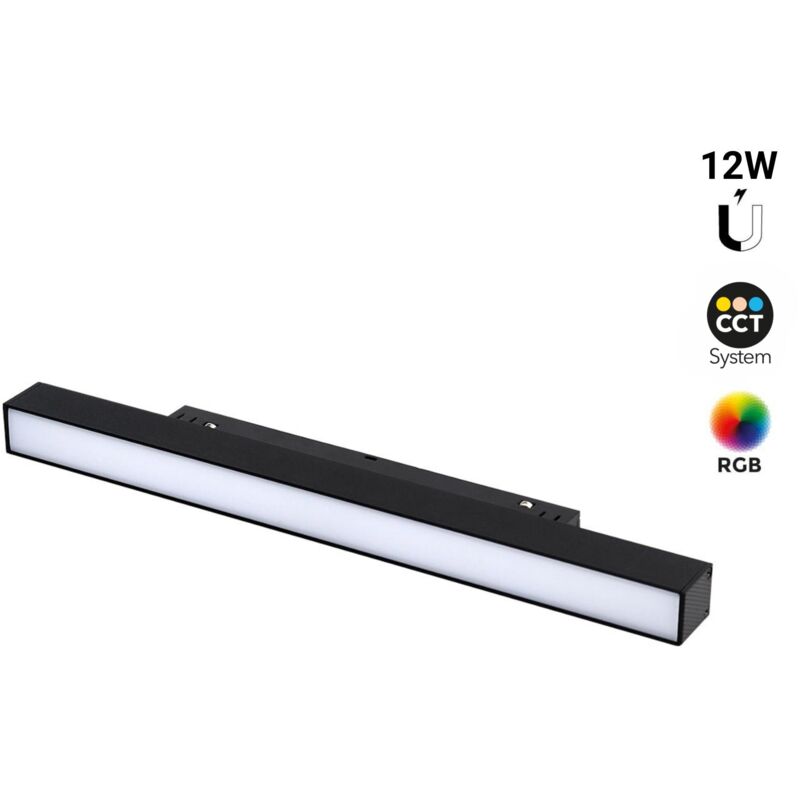 foto del prodotto apparecchio lineare rgb cct a binario magnetico 12w mi