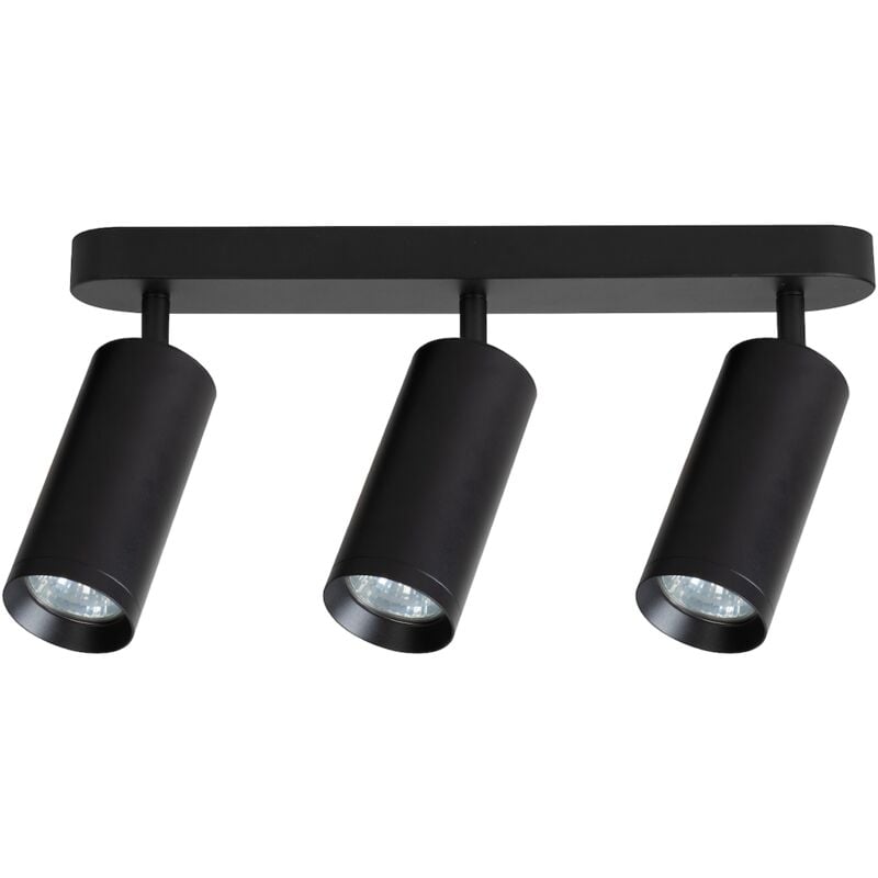 foto del prodotto apparecchio mica spot nero 3xgu10
