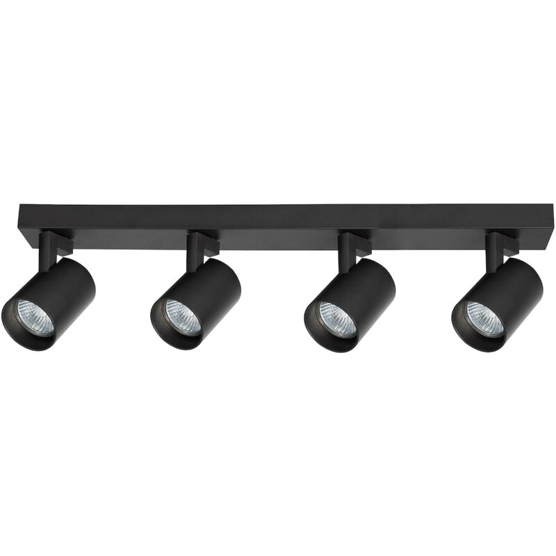 foto del prodotto apparecchio volf spot nero 4xgu10