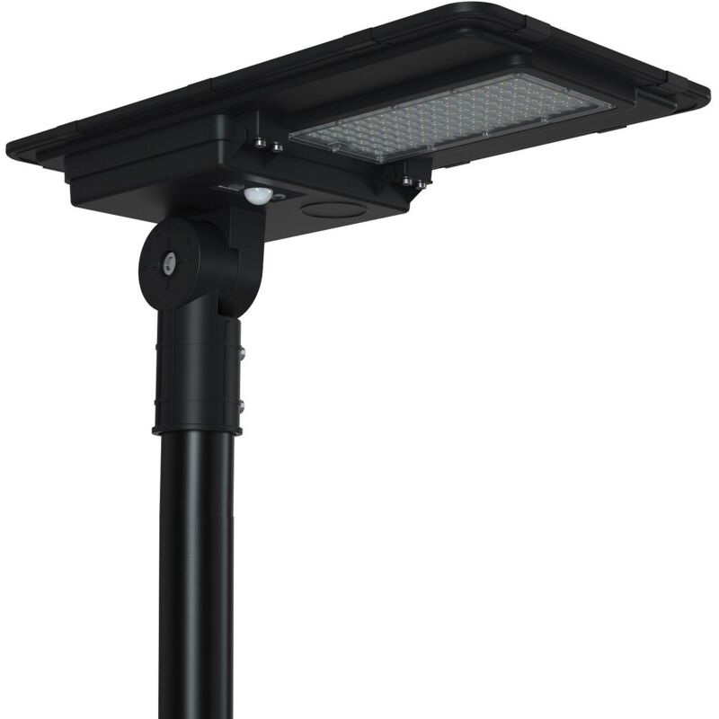 foto del prodotto apparechio stradale led solare 6400lm 160lm w sina con mppt e sensore di movimento bianco freddo 6000k