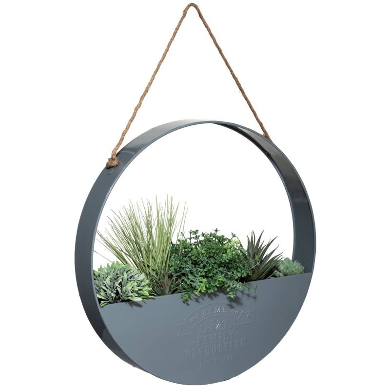 foto del prodotto appendere 4 piante artificiali casa vaso in metallo d44cm atmosphera cr ateur d int rieur