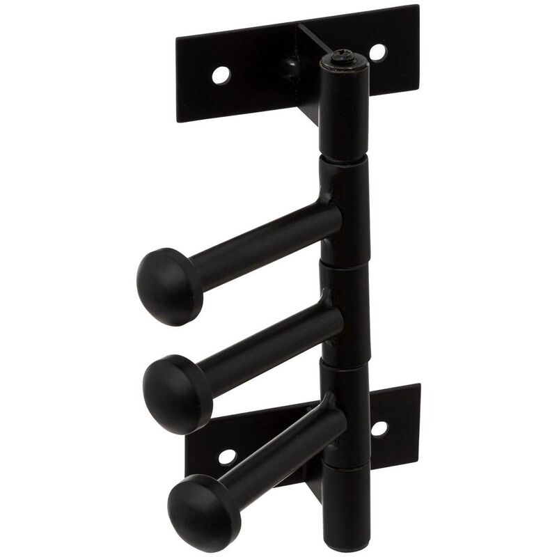 foto del prodotto appendiabiti, 3 teste rotanti, metallo nero 5five