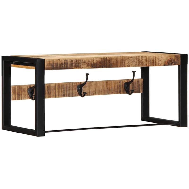 foto del prodotto appendiabiti 80x35x35 cm in legno massello grezzo di mango vidaxl
