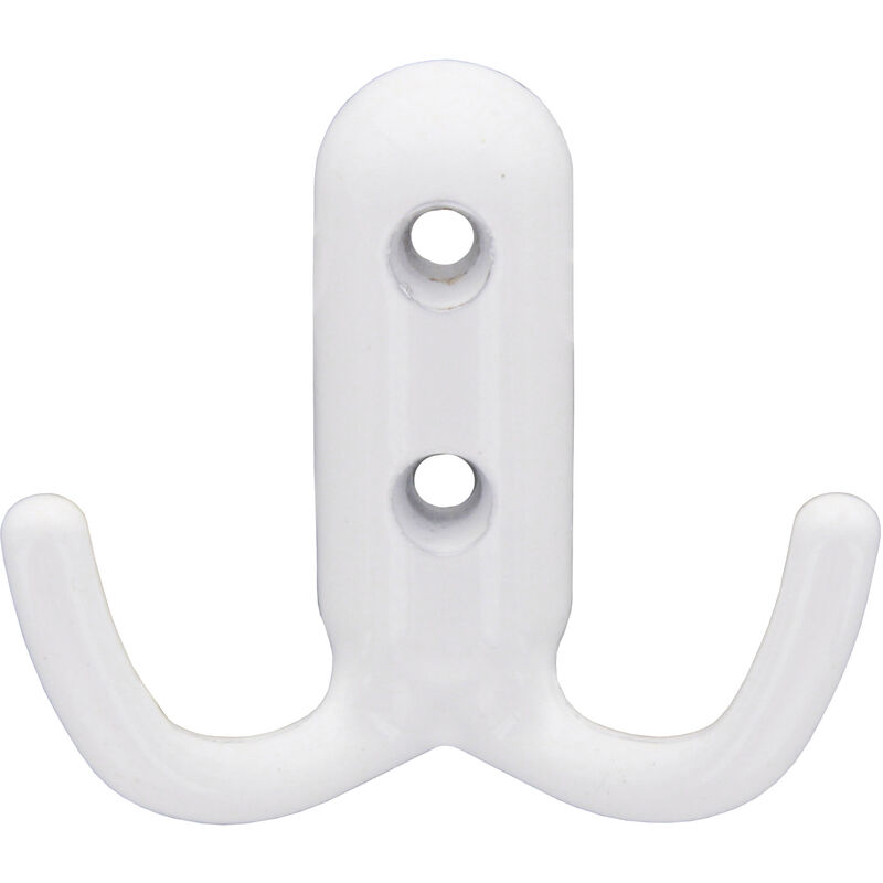 foto del prodotto appendiabiti a 2 ganci mm.45x45 bianco luc.