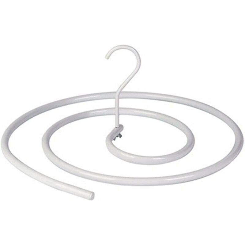 foto del prodotto appendiabiti a spirale, appendiabiti in metallo e appendiabiti tondo salvaspazio sono utilizzati per copriletti, copriletto, materassi, tovaglie,