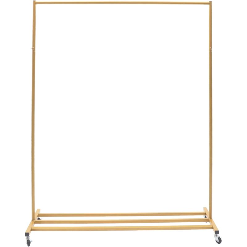 foto del prodotto appendiabiti, appendiabiti su ruote mobili vestiti stand industriale stile vintage per corridoio ingresso camera da letto lavanderia armadio ufficio