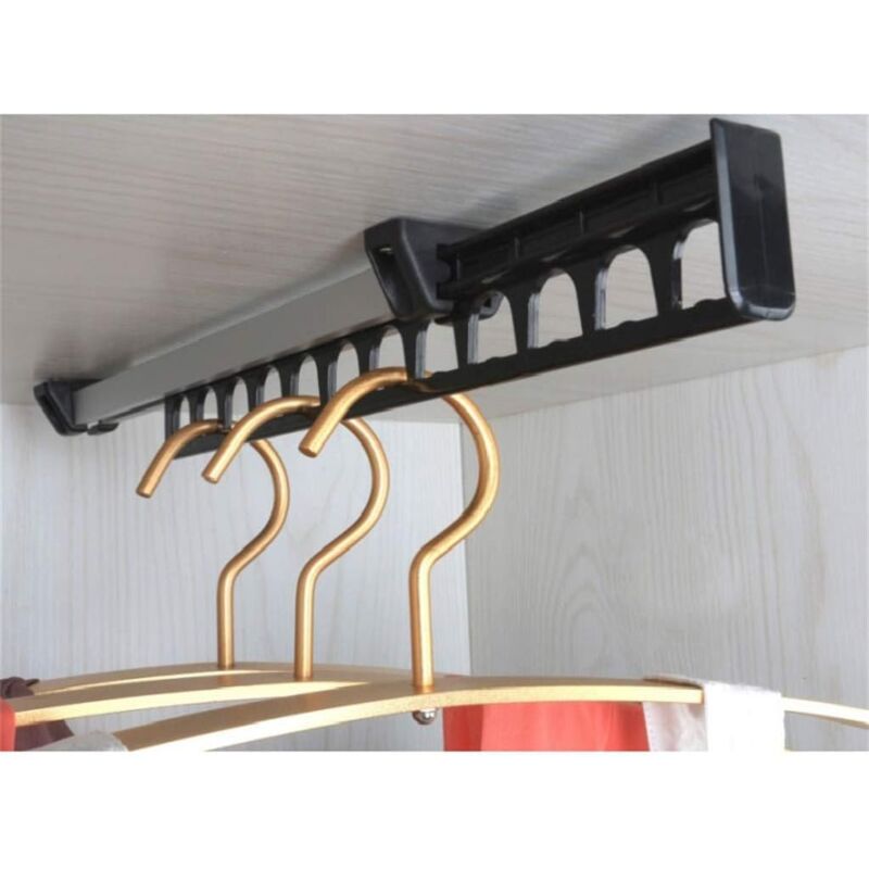 foto del prodotto appendiabiti armadio estraibile scorrevole per gruccia supporto appendiabiti per 12 grucce lunghezza 315 mm confezione da 1 sollbry