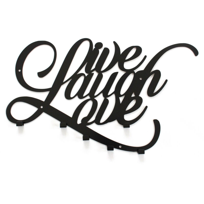 foto del prodotto appendiabiti da ingresso decorizzly® live laugh love