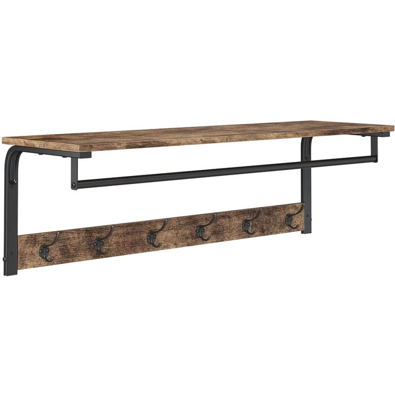foto del prodotto appendiabiti da parete fyrk, rovere rustico, 100 x 30 cm, vicco