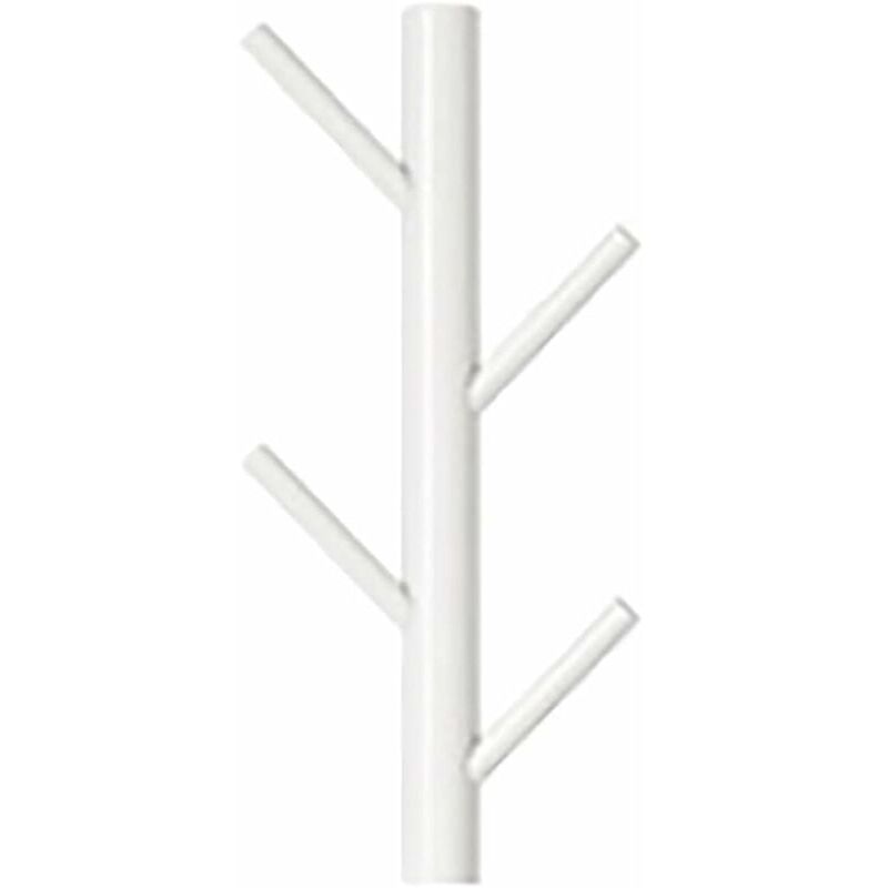 foto del prodotto appendiabiti da parete in legno design ramo d albero moderno montaggio a parete verticale ganci decorativi in legno bianco
