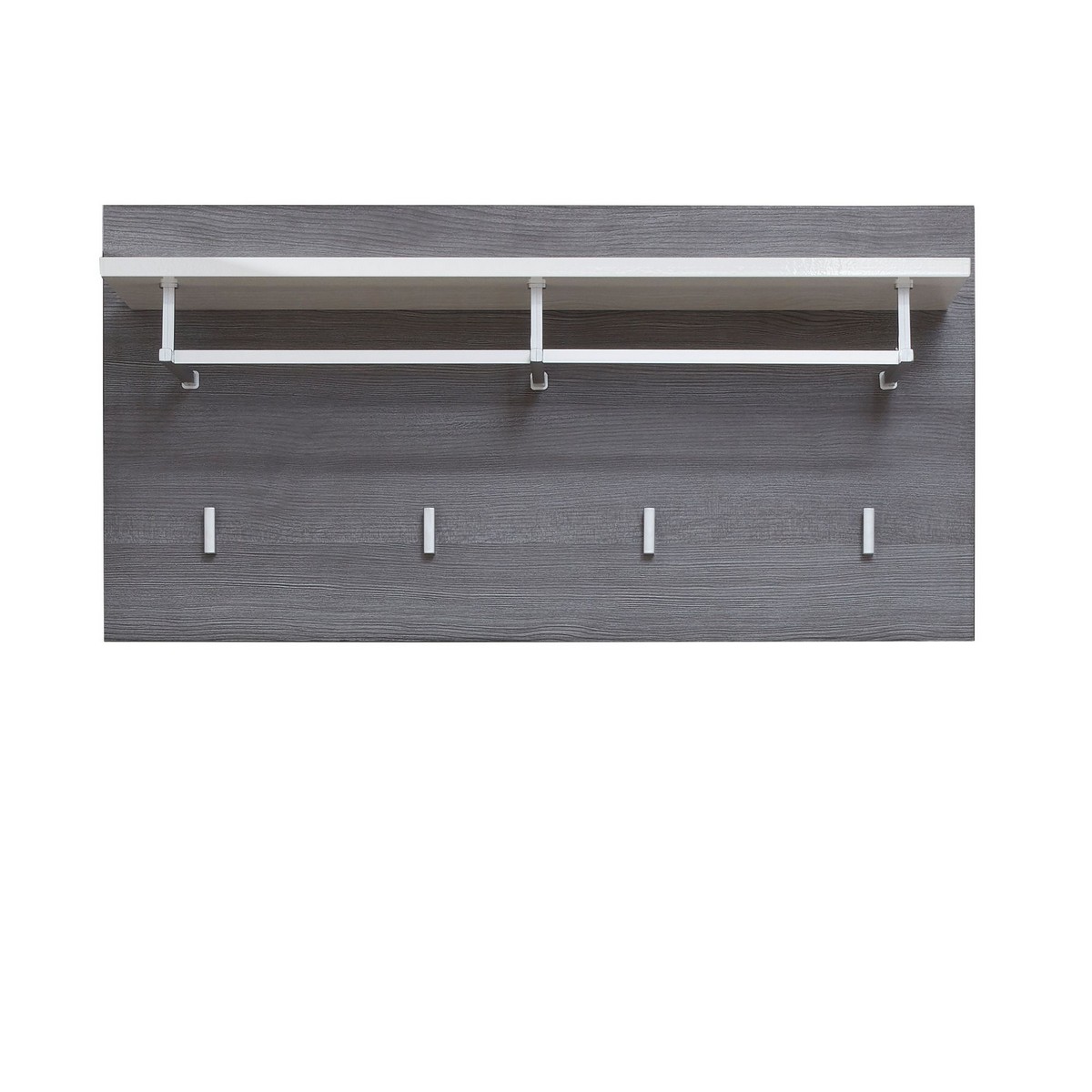 foto del prodotto appendiabiti da parete line, grigio, truciolare melaminico, 80x40x28 cm, epikasa
