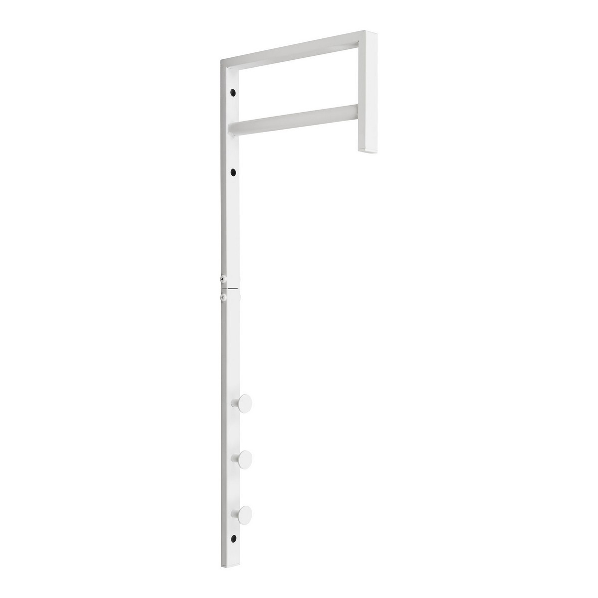 foto del prodotto appendiabiti da parete trento, bianco, metallo, 3x30x82 cm, epikasa