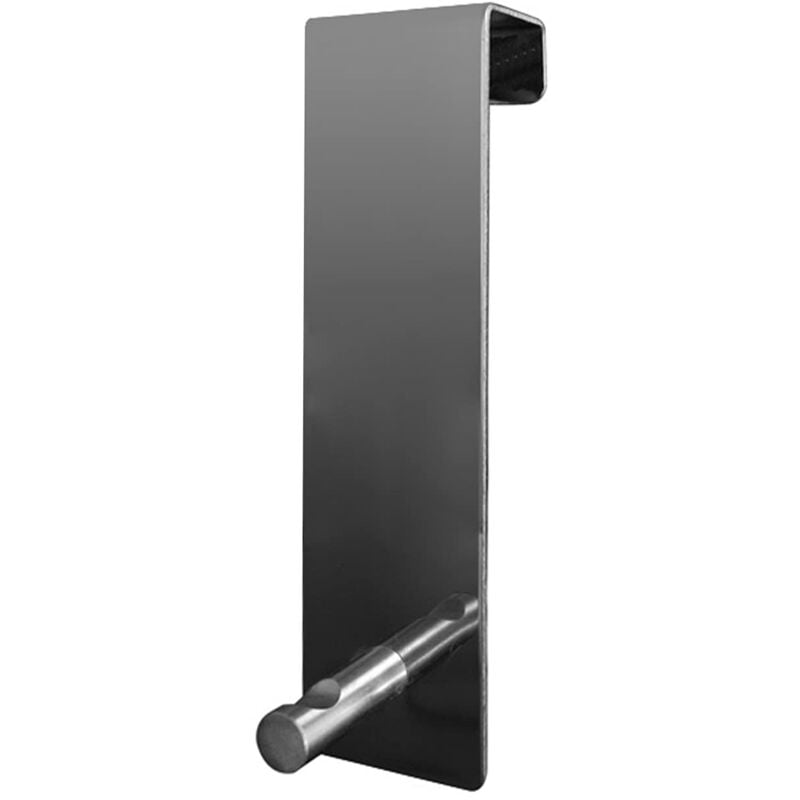 foto del prodotto appendiabiti da porta o mobiletto singolo cromato, battente 40cm, misure e peso prodotto 11x3x4,6 cm 0,034 kg, appendi accappatoio bagno in