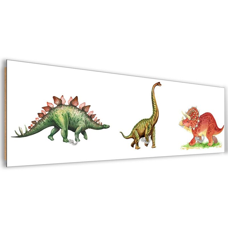 foto del prodotto appendiabiti, dinosauri - 70x25