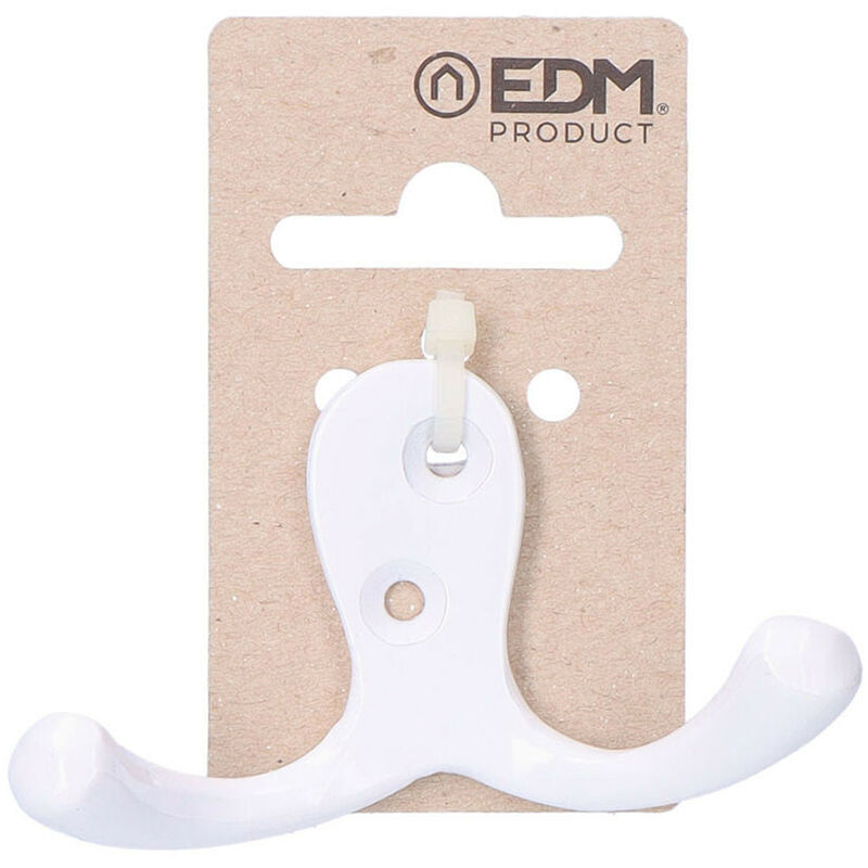 foto del prodotto appendiabiti doppio in alluminio bianco edm