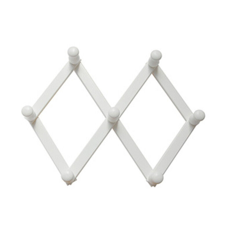 foto del prodotto appendiabiti estensibile a 7 ganci bianco. prezzo per 1 pezzo.