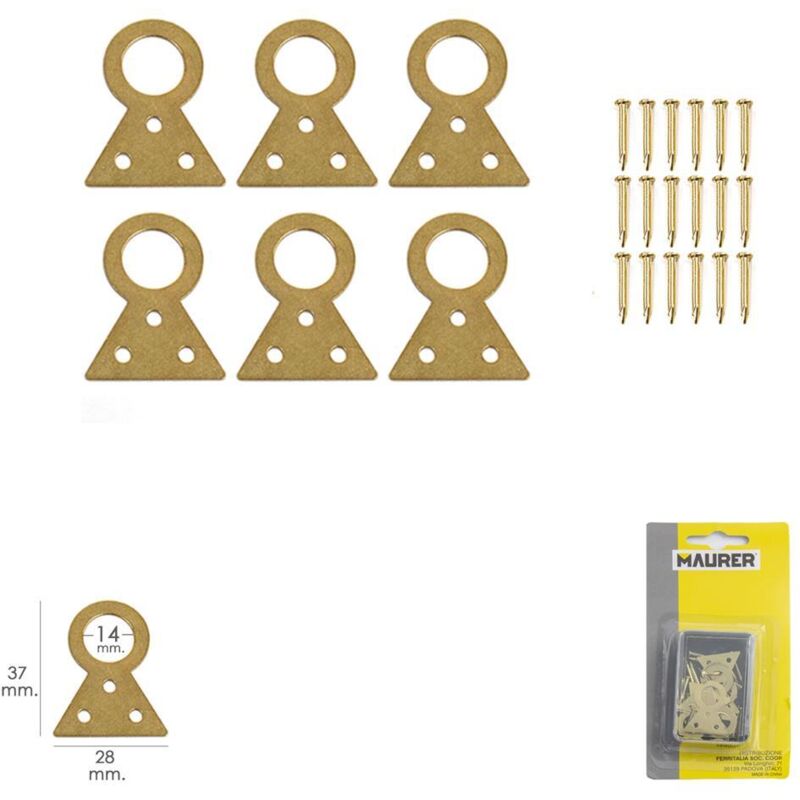 foto del prodotto appendiabiti fisso n 2 blister 6 pezzi