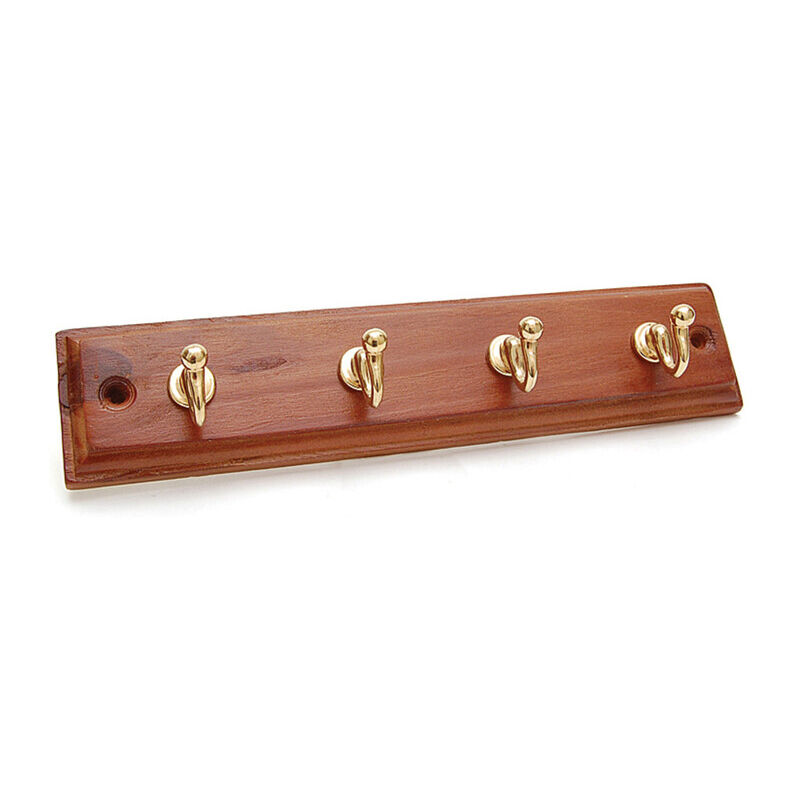 foto del prodotto appendiabiti holz noce oro 4p cm.23,5x5. prezzo per 1 pezzo.