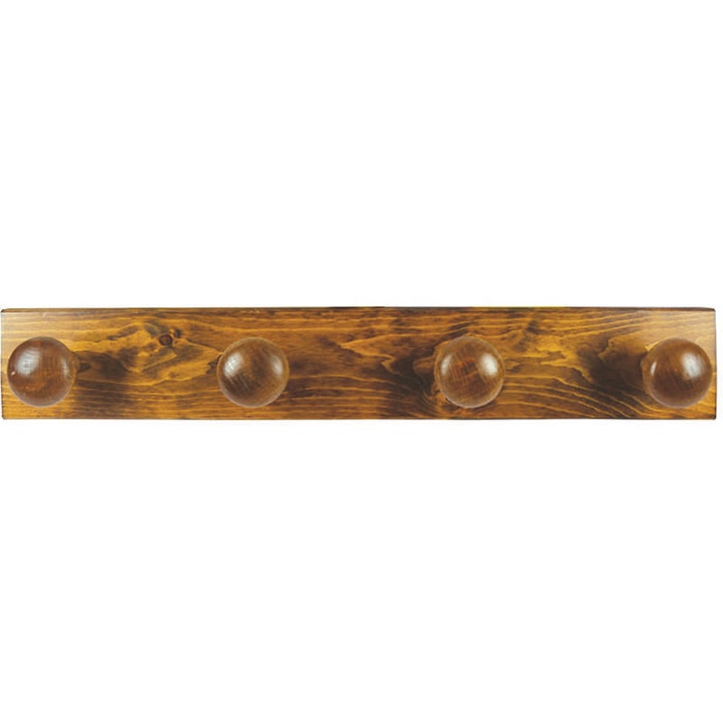 foto del prodotto appendiabiti in legno 4 posti noce cm.9x59