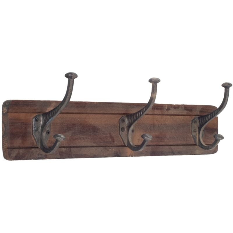 foto del prodotto appendiabiti in legno con 3 pomelli per organizzare la tua casa in modo efficiente ed elegante