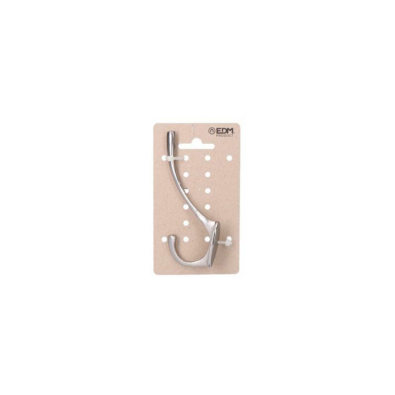 foto del prodotto appendiabiti in ottone nichelato opaco con pendente in cartone edm