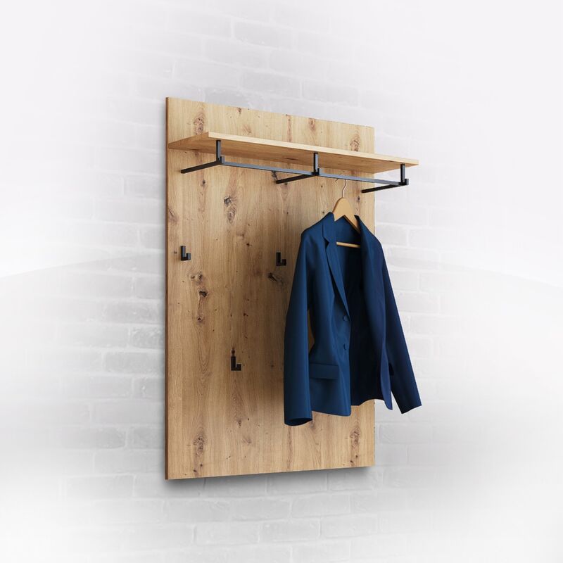 foto del prodotto appendiabiti mod. top cm 78 rovere artisan