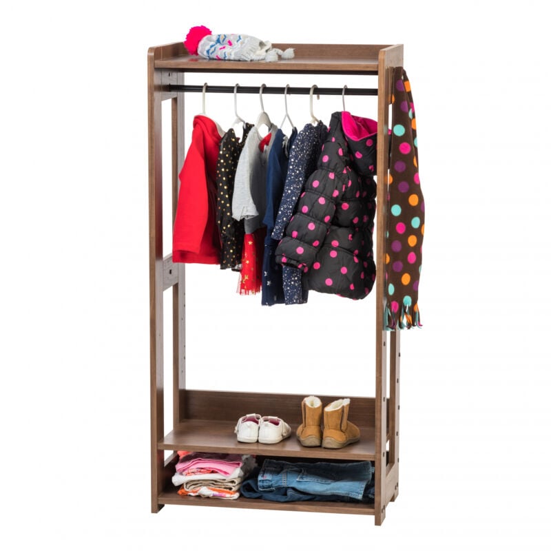 foto del prodotto appendiabiti per bambini, appendiabiti per bambini con ripiano, organizzatore di vestiti per bambini, modulare, contemporaneo, solido, scuola, camera