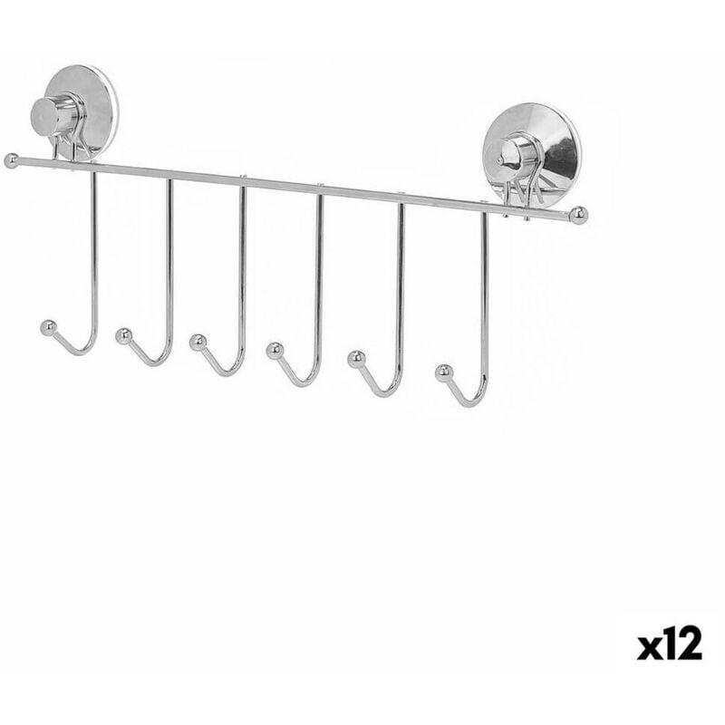 foto del prodotto appendiabiti per porte berilo cn-w6753-4 acciaio abs 39 x 16 x 4,5 cm 12 unit