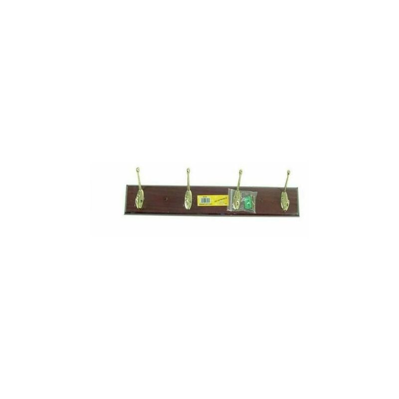 foto del prodotto appendiabito attaccapanni da muro parete in legno 3 4 6 ganci 23873v 4 ganci 23874 