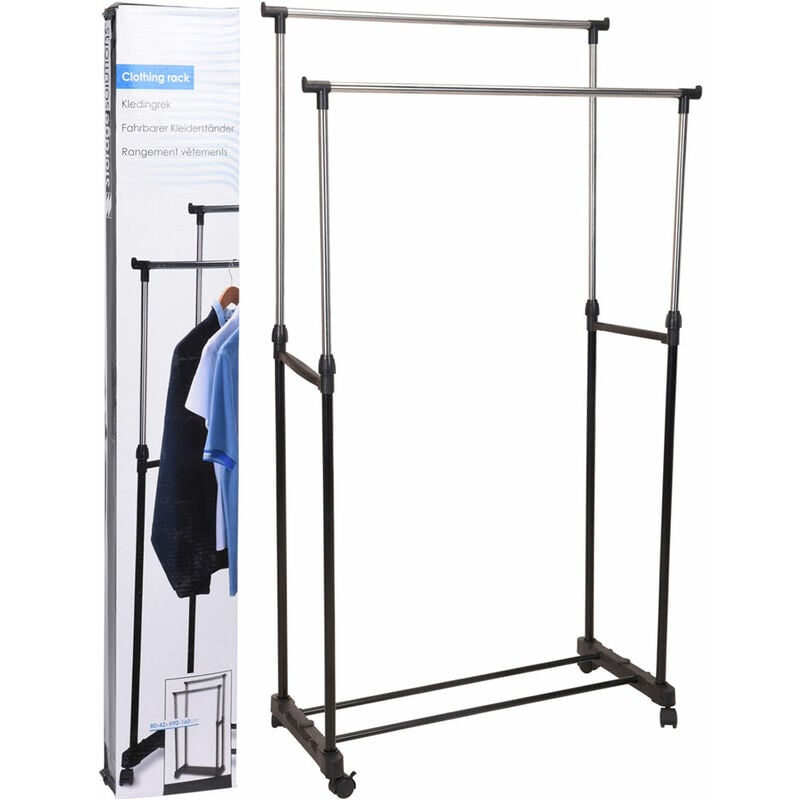 foto del prodotto appendiabito doppio dubbel cm 80 x 42 x h 90160 nero