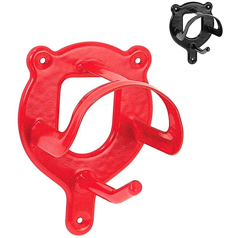 foto del prodotto appendibriglie in metallo sagomato - rosso