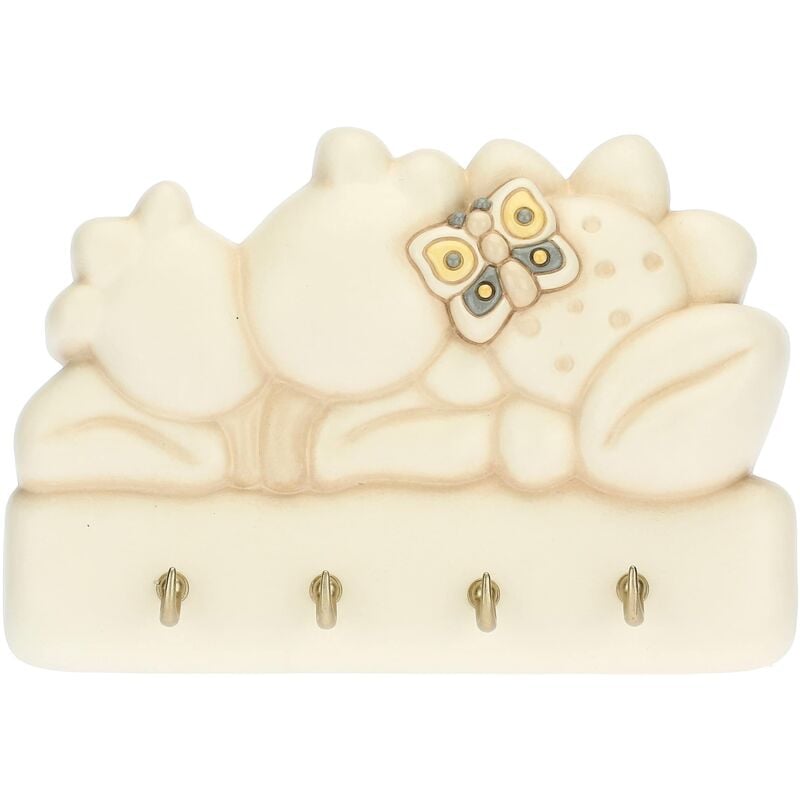 foto del prodotto appendichiavi con mughetti, linea elegance arredare la casa, altri oggetti decorativi ceramica 18x3,7x12 cm h thun