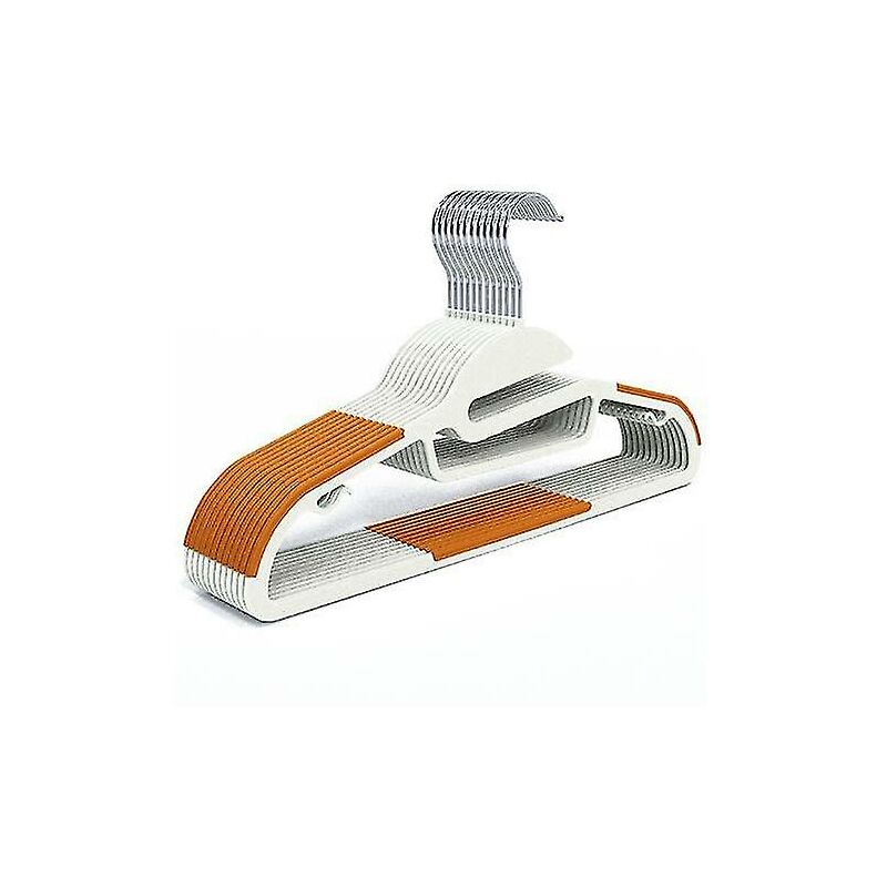 foto del prodotto appendini in plastica confezione da 50 grucce bianche per impieghi gravosi bagnati e asciutti