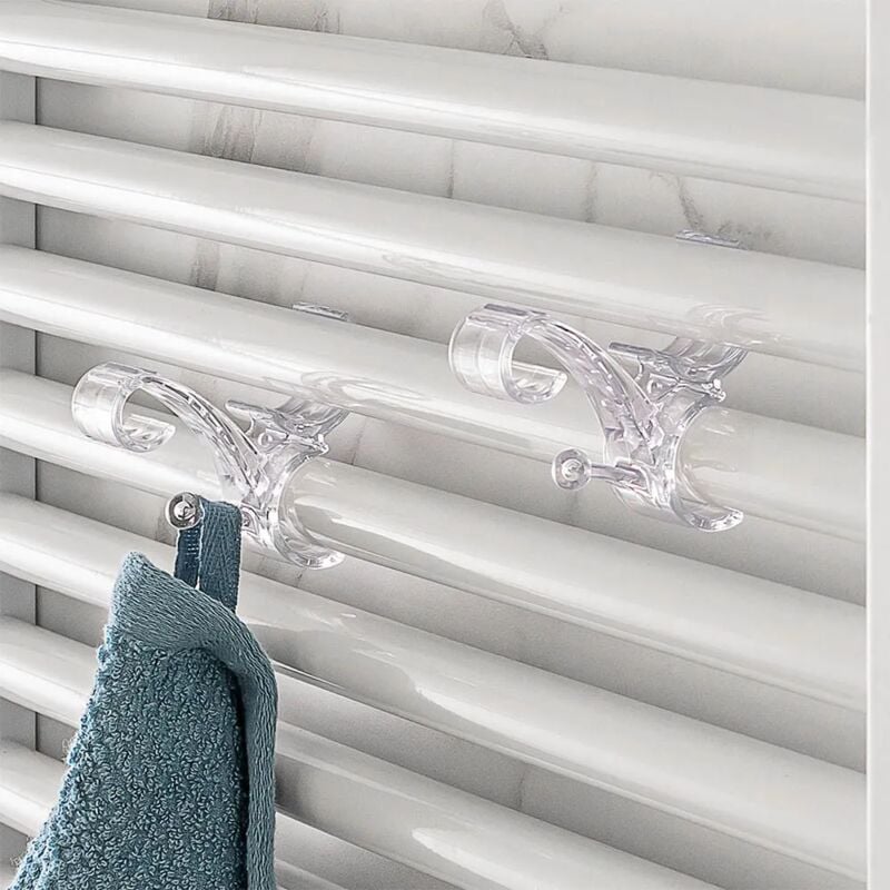 foto del prodotto appendini per termoarredo trasparenti in set da 2 pezzi
