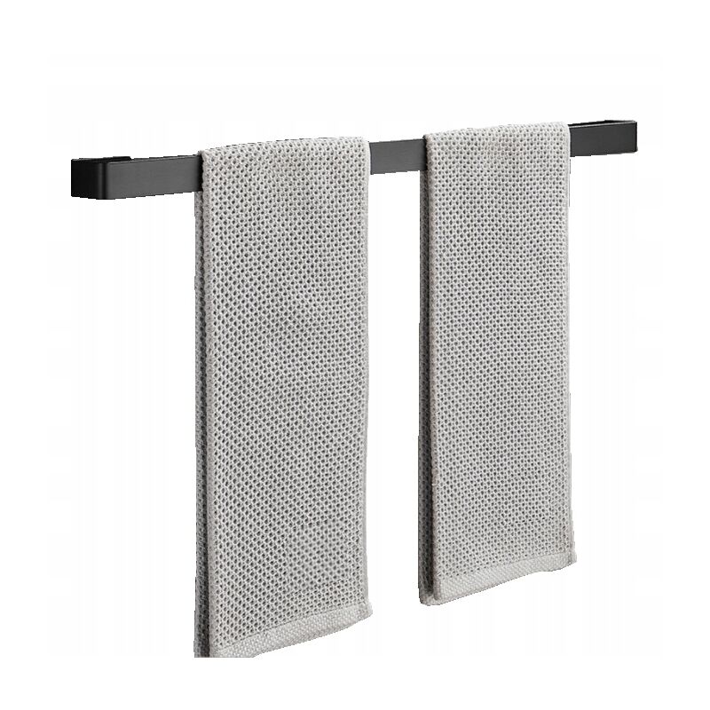 foto del prodotto appendino bagno supporto da parete per bagno per asciugamani loft nero 40cm