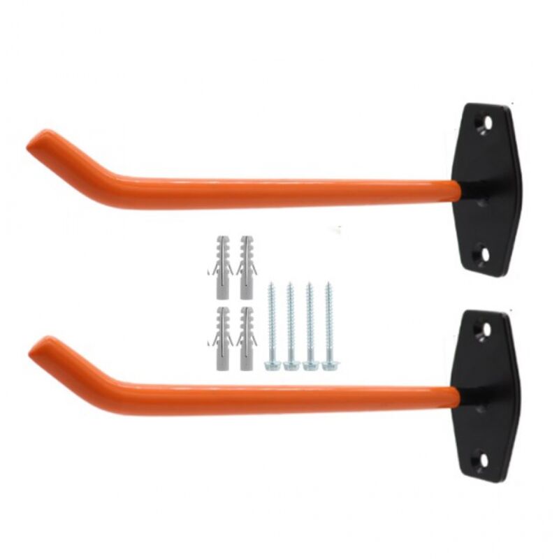 foto del prodotto appendino da parete per pneumatici confezione da 2, 26 cm ideale per organizzare garage, ruote e scale