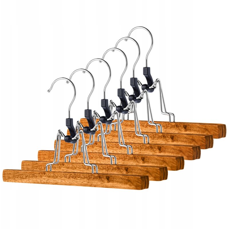 foto del prodotto appendipantaloni doppio in legno kadax 6 pezzi