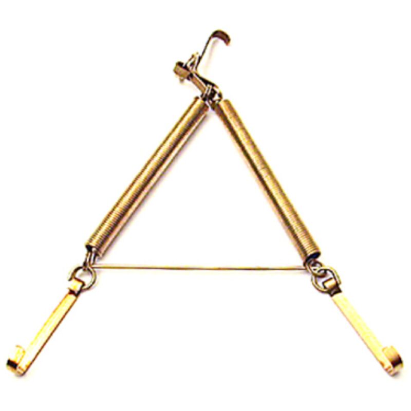 foto del prodotto appendipiatti a molla ottonati 16x25 cm ganci per piatti da parete appendipiatto