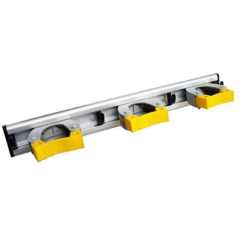 foto del prodotto appendiscopa alluminio 42 cm ganci multiuso 3 posti e 4 gancini per strofinacci apex