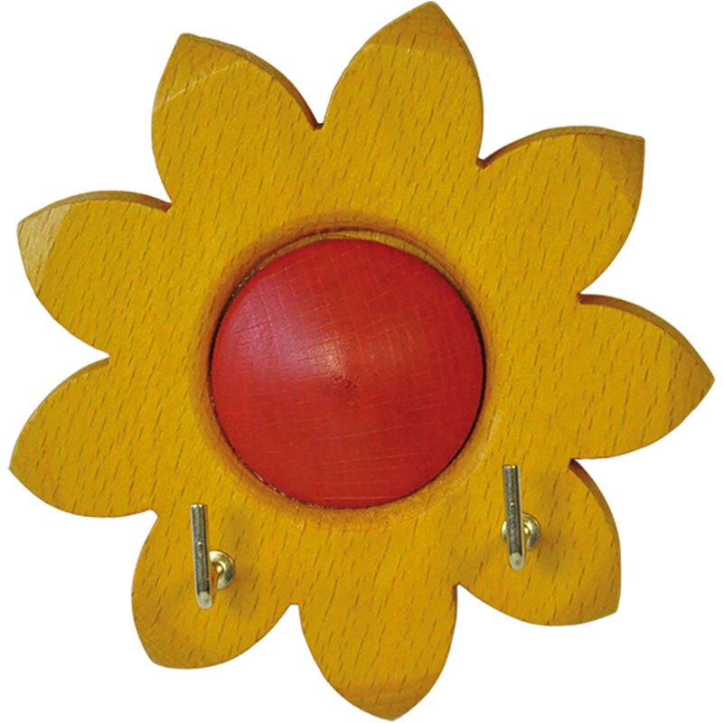 foto del prodotto appenditutto adesivo legno girasole 2 posti pz. 1