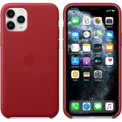 foto del prodotto apple custodia in pelle per iphone 11 pro product red