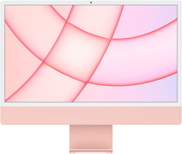 foto del prodotto apple imac 24 con display retina 4.5k chip m1 con gpu 7 core, 256gb ssd rosa 2021 apl mjva3t a imac 244.5k m1 8 256 pnk 