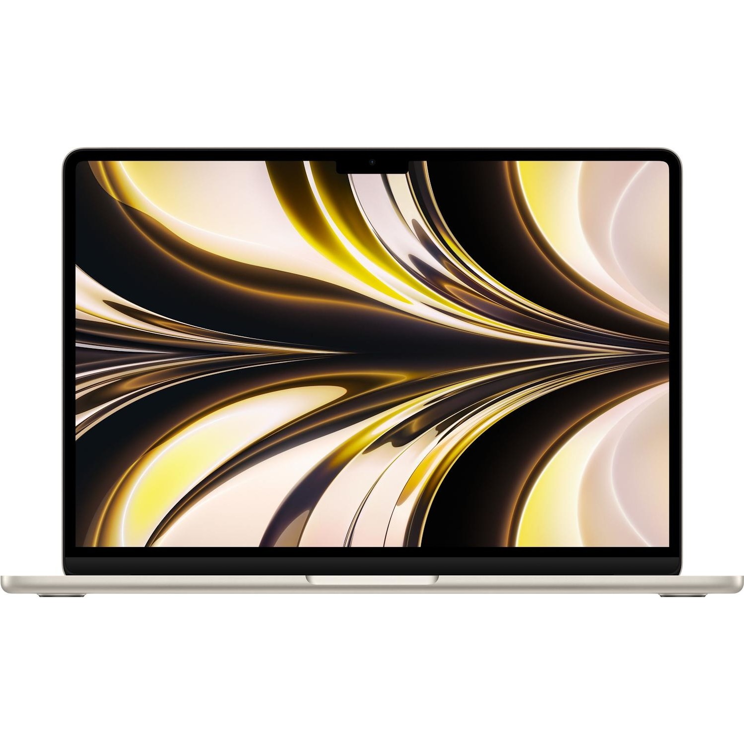 foto del prodotto apple macbook air 13 inch m2 chip with 8 core cpu and 8 core gpu, 256gb starlight apl mly13t a macbook air 13 m2 256 str 