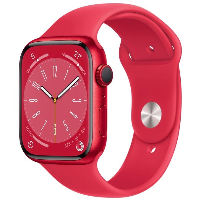 foto del prodotto apple watch 8 41mm gps cassa product red in alluminio cinturino sport product red regular