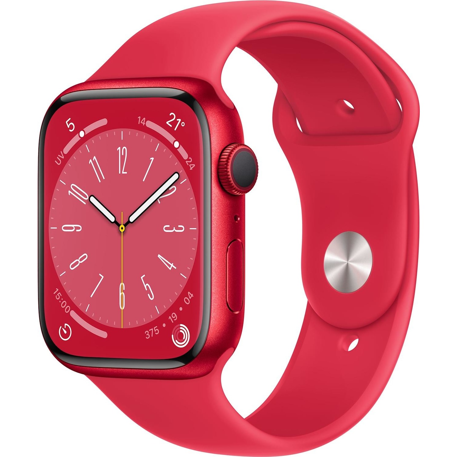 foto del prodotto apple watch series 8 41mm impermeabile 5atm gps 32gb wifi bluetooth con cassa in alluminio e cinturino sport rosso