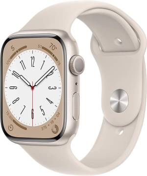 foto del prodotto apple watch series 8 oled 45 mm beige gps satellitare apl watch s8 gps 45 str al mnp23nf a 