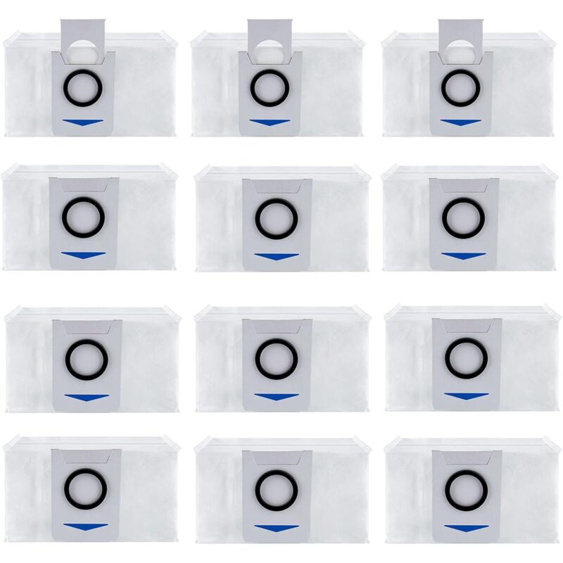 foto del prodotto applicabile 12 pack sacchetti per aspirapolvere accessori per ecovacs deebot x1 omni x1 e omni t20 omni, accessori di ricambio per aspirapolvere